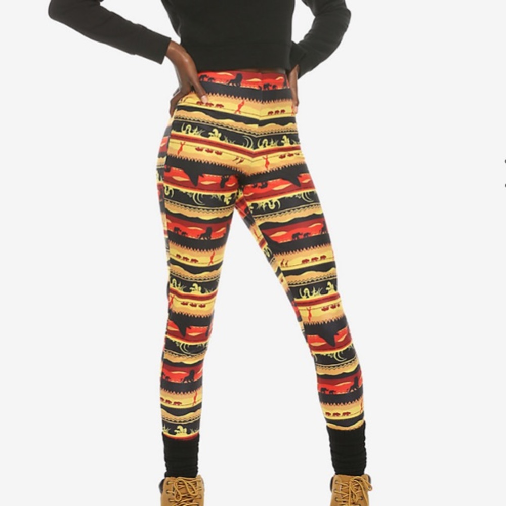 Her Universe Disney The Lion King Sunset Leggings Hot Topic